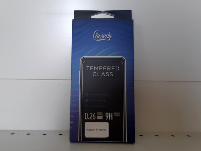 Защитное стекло Cassedy 0.26mm для Huawei Y7 2019