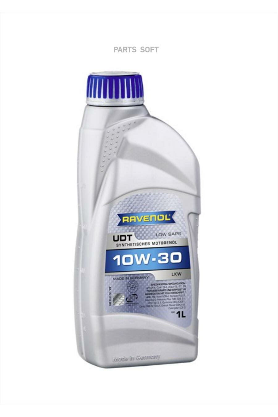 Моторное масло 10W-30 (1л) (второй номер 4014835850408) RAVENOL / арт. 112111000101999 - (1 шт)