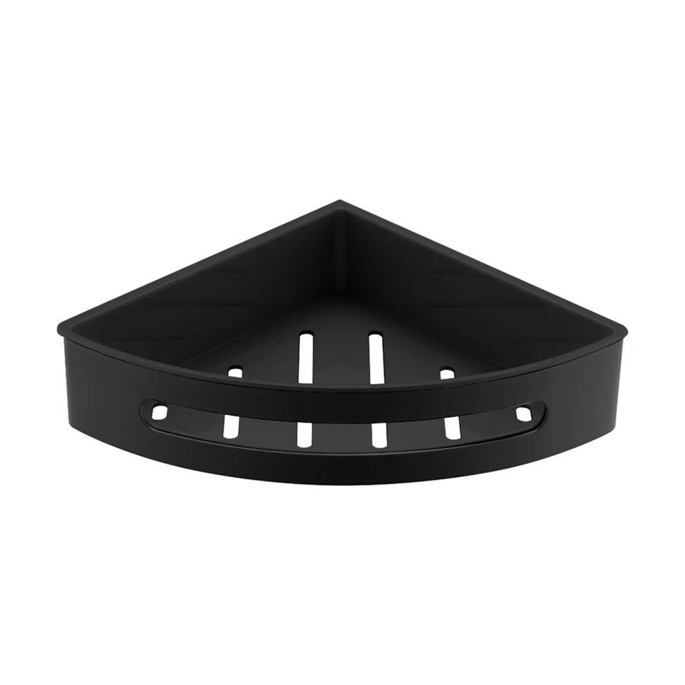 фото Полка для душевой кабины SCHEIN угловая черная (9326MB)