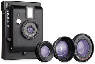 Фотоаппарат моментальной печати Lomography Lomo'Instant + 3 объектива, черный