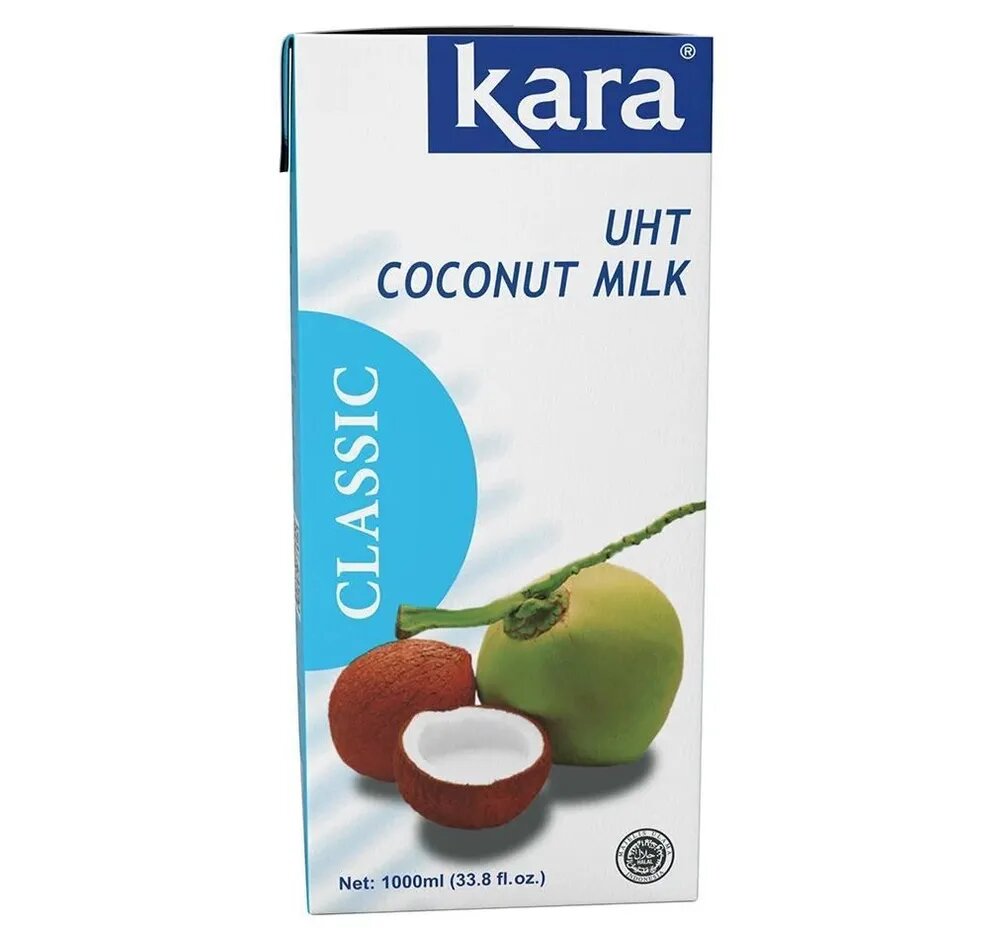 Кокосовое молоко растительное Кara Classic, жирность 17%, 1л.Х12 штук