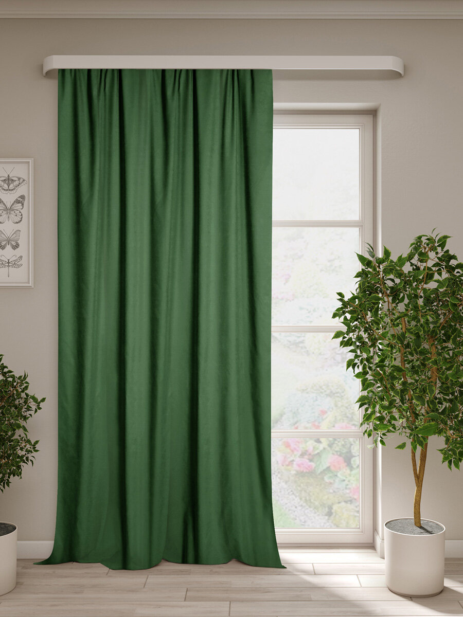 фото Штора Блекс 200*270 см зеленый