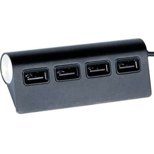 USB2.0 hub хаб разветвитель-концентратор 4 порта Ritmix CR-2400 Black - чёрный