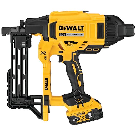 DEWALT DCFS950P2 20V MAX* XR 9 GA Cordless Fencing Stapler Kit