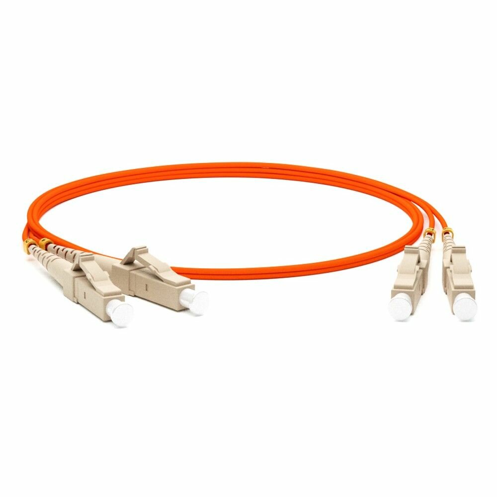 фото Кабель Hyperline Hyperline FC-D2-50-LC/PR-LC/PR-H-3M-LSZH-OR Патч-корд волоконно-оптический (шнур) MM 50/125, LC-LC, 2.0 мм, duplex, LSZH, 3 м