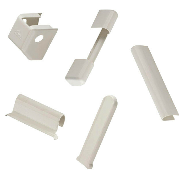 фото набор декоративных накладок на оконные петли ПВХ белый 5предметов