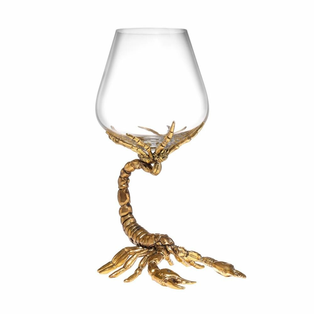 фото Бокал для коньяка "Скорпион", золото