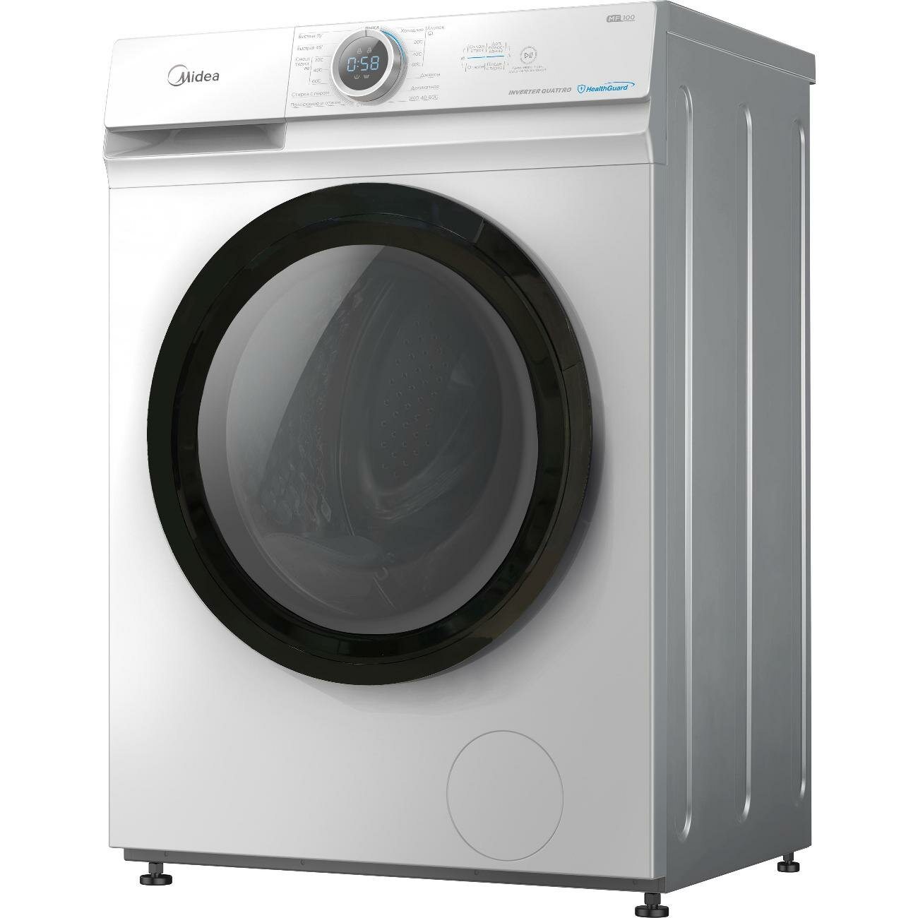 Стиральная машина узкая Midea MF100W70BS/W-RU - фотография № 1