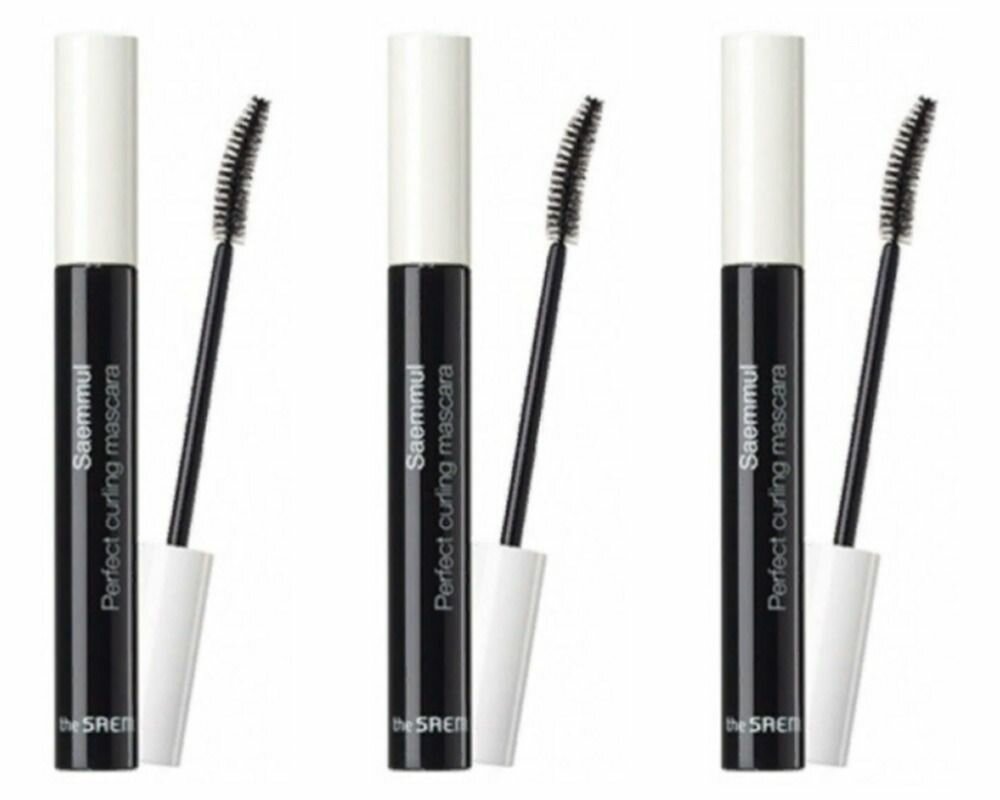 THE SAEM Тушь для ресниц подкручивающая Saemmul Perfect Curling Mascara, 8 мл, 3 шт