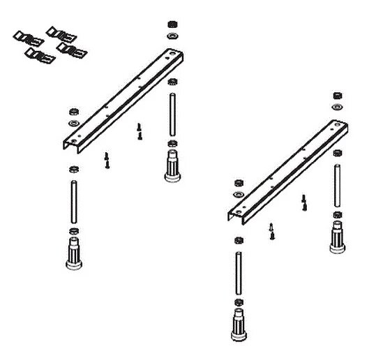 Ножки для ванн Riho Universal 207093