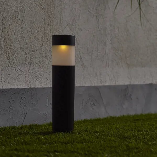 фото Светильник в грунт Inspire Praia на солнечных батареях свет цветной RGB IP44 цвет чёрный