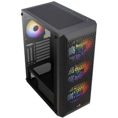 Корпус ATX Miditower AeroCool Beam-G-BK-v2 Black