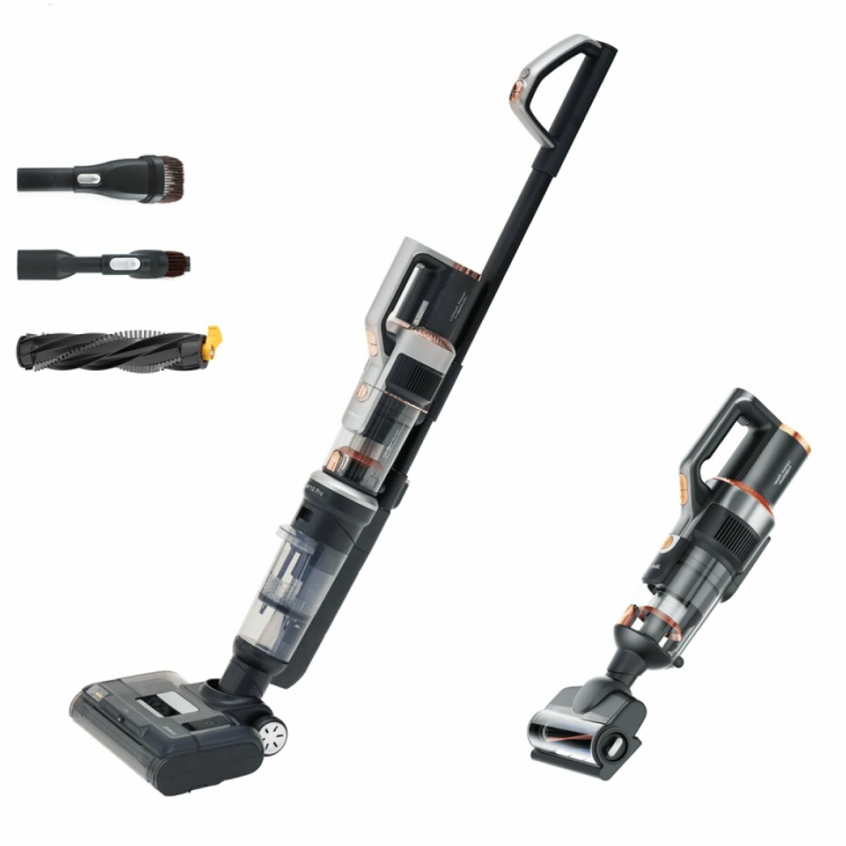Пылесос вертикальный Jimmy HW10 Pro Grey+Golden Cordless Vacuum&Washer