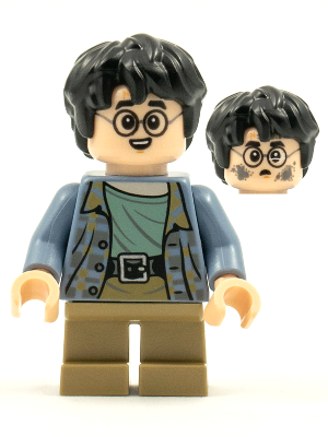 Минифигурка Lego Harry Potter - Sand Blue Jacket Dark Tan Short Legs Dirty Face hp256
