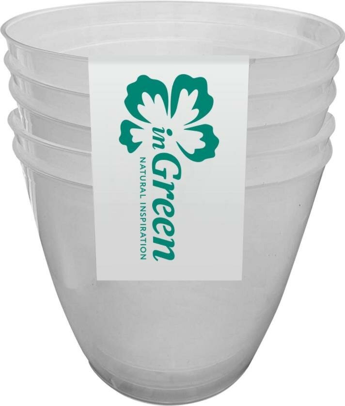 фото Набор для рассады INGREEN IG604011999 горшки для пикирования 5шт., 0,7 л, прозрачный 2 шт