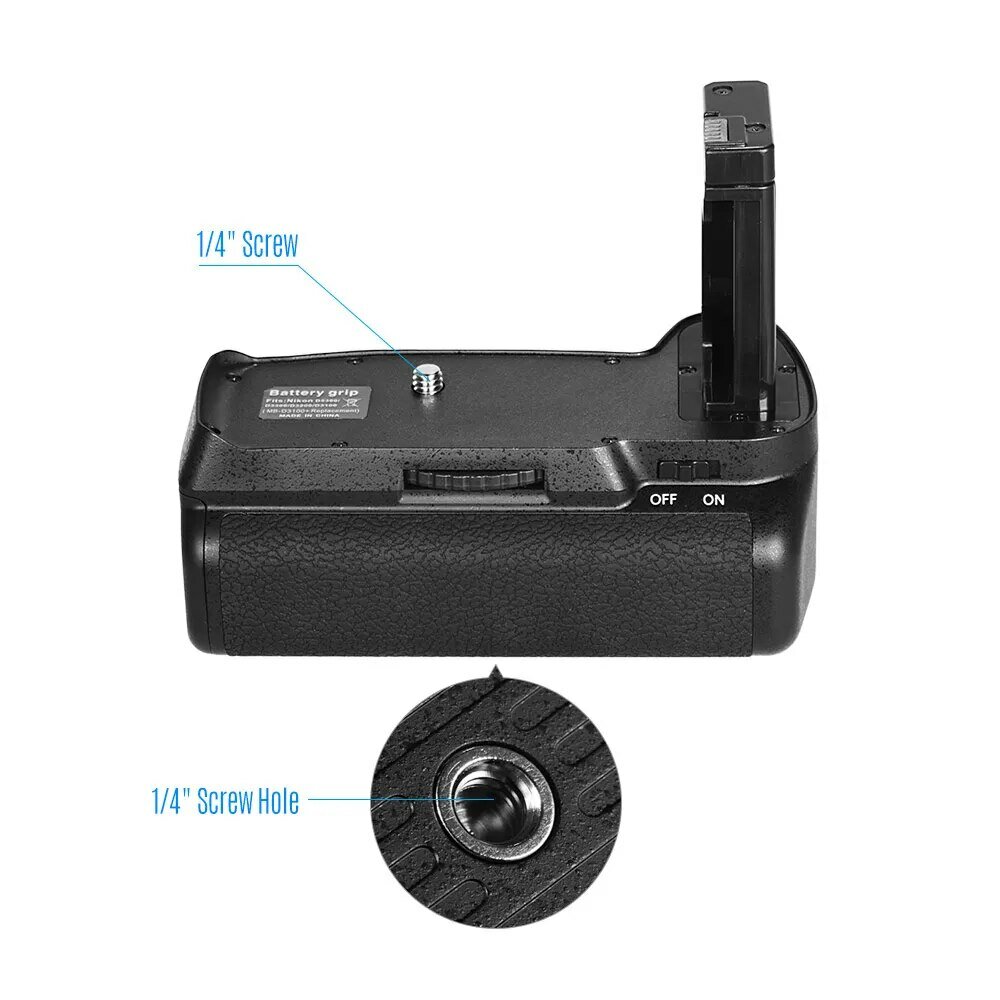 Вертикальный держатель батарейного отсека для камеры Nikon D5300 D3300 D3200 D3100