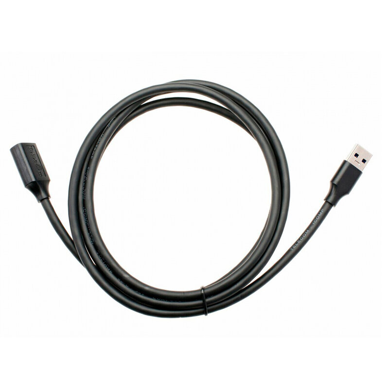 Кабель USB 3.0(m) - USB 3.0 A(f) TELECOM TUS708 3.0м цвет: чёрный