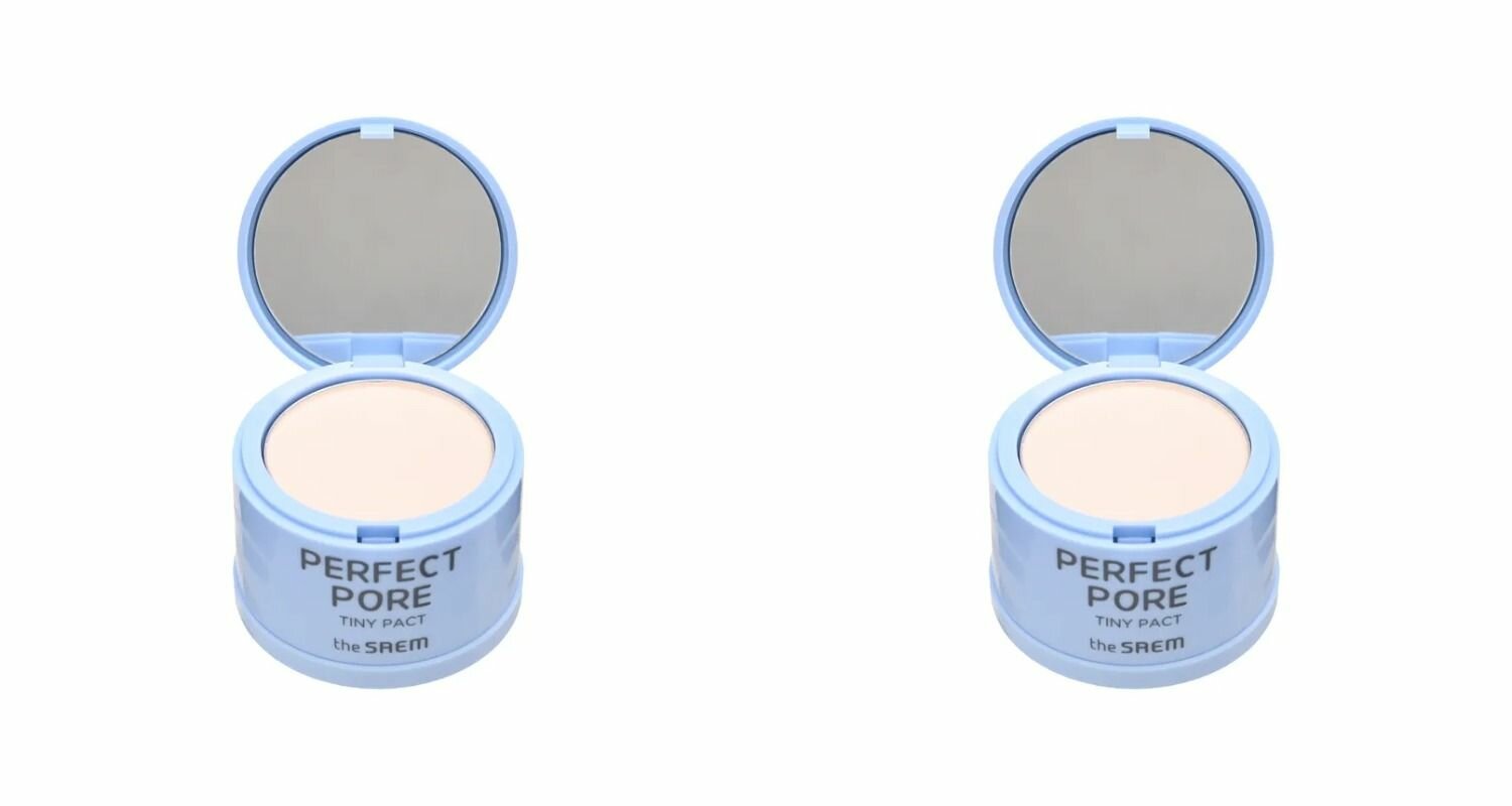 THE SAEM Пудра для лица матирующая Saemmul Perfect Pore Tiny Pact, 2 шт