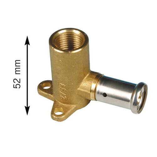 фото HENCO Водорозетка ВР, латунь пресс, 16x1/2" (52 мм)