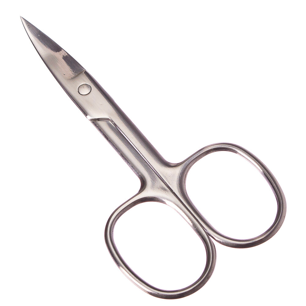 фото ЮНИLOOK Ножницы маникюрные для ногтей и кутикулы с загнутыми лезвиями, сталь, 8,8см, 6 штук