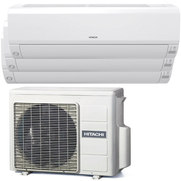 фото Мульти сплит-система Hitachi RAM-53NP3E + RAK-18RPEx3 на 3 комнаты