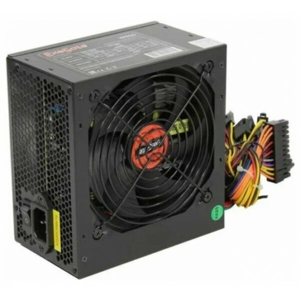 Блок питания 650W ExeGate XP650 ATX PC black 12cm fan 24p+4p 6/8p PCI-E 3*SATA 2*IDE FDD + кабель 220V в комплекте