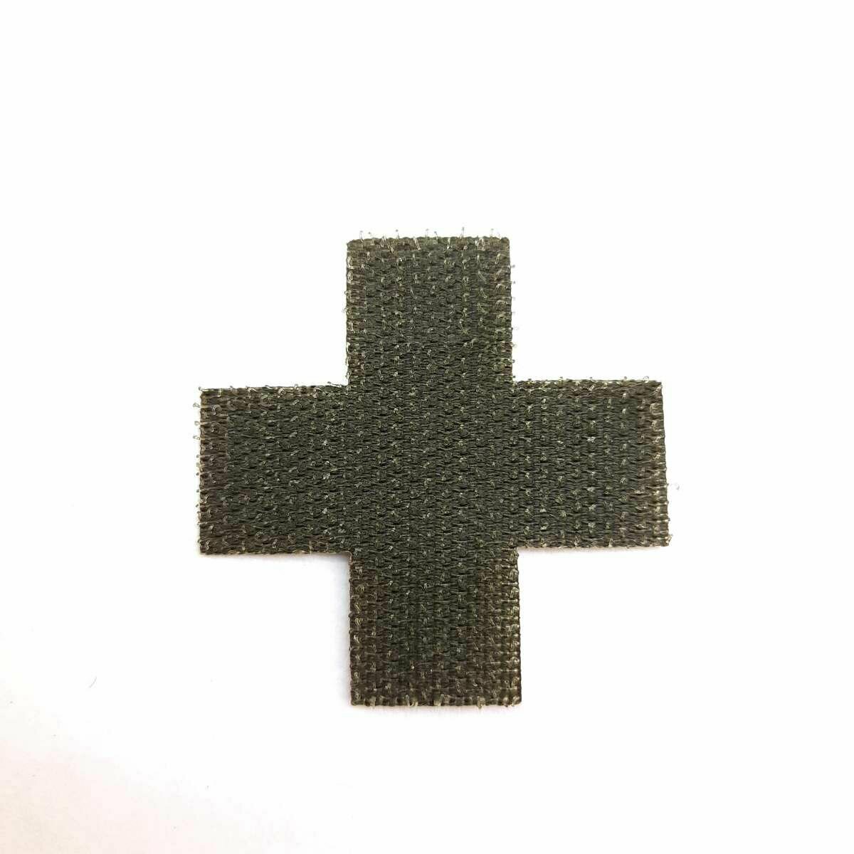 Патч крест оливковый Velcro комплект 10 штук для подсумка аптечки