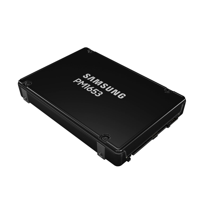 Твердотельный накопитель/ Samsung SSD PM1653, 15360GB, 2.5" 15mm, SAS 24Gb/s, 3D TLC, R/W 4200/up 3800MB/s, IOPs 800 000/