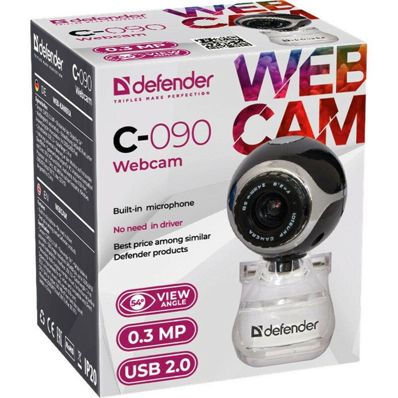 Комплект 4  Веб-камера Defender C-090 (63090) 03МП