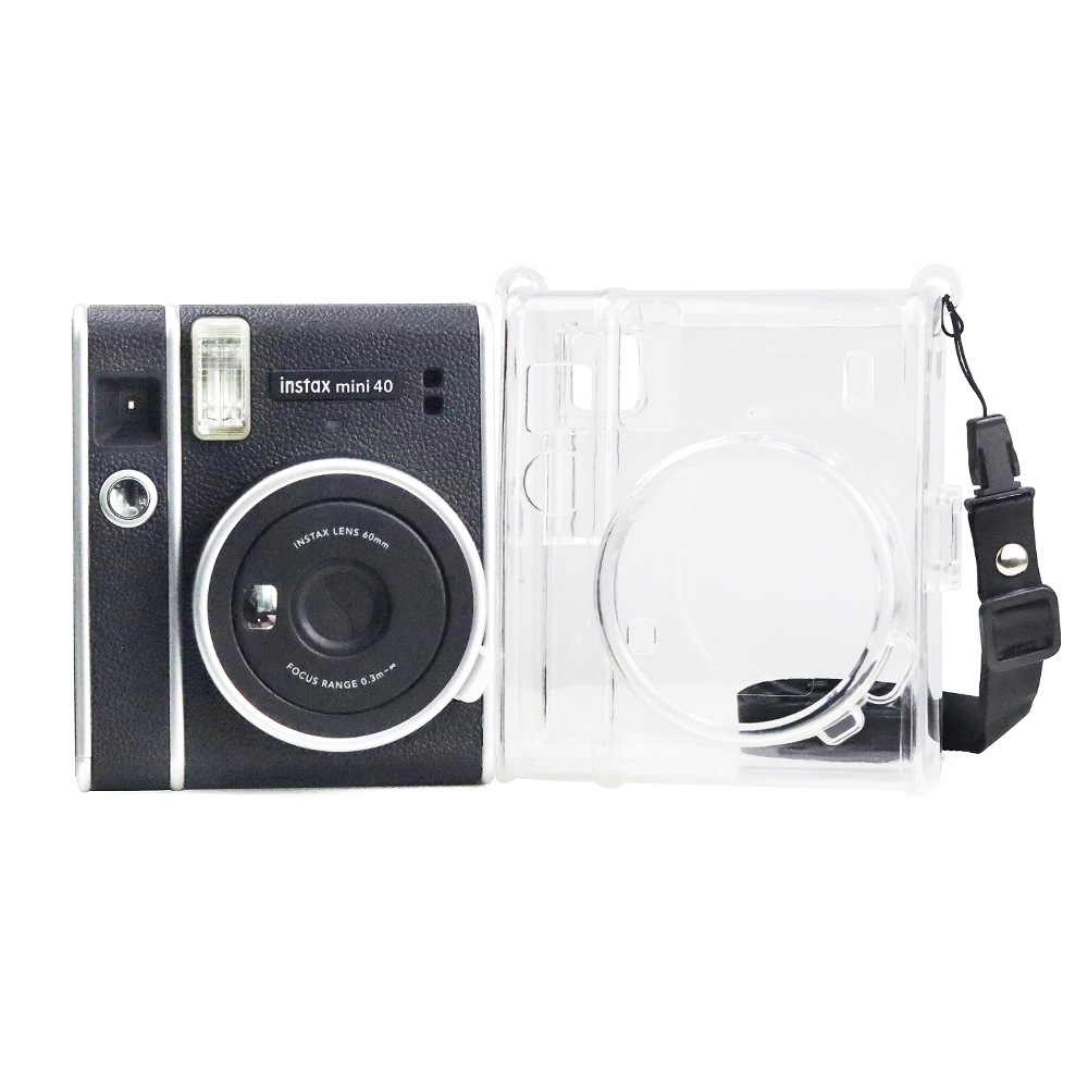 Защитный чехол-корпус-бокс MyPads для фотоаппарата Fujifilm Instax Mini 40 моментальной печати противоударный прозрачный