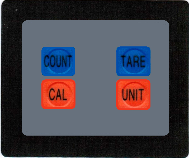 Наклейка клавиатуры для весов Мехэлектрон ВЭТ-1С фасовка (4 кнопки)