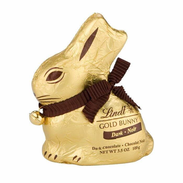 Lindt gold bunny пасхальный кролик из темного шоколада 100 гр, высота 11 см (из Финляндии)