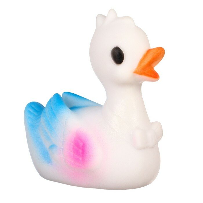 Игрушка для ванны «Лебедь», 8 см, с пищалкой, Крошка Я