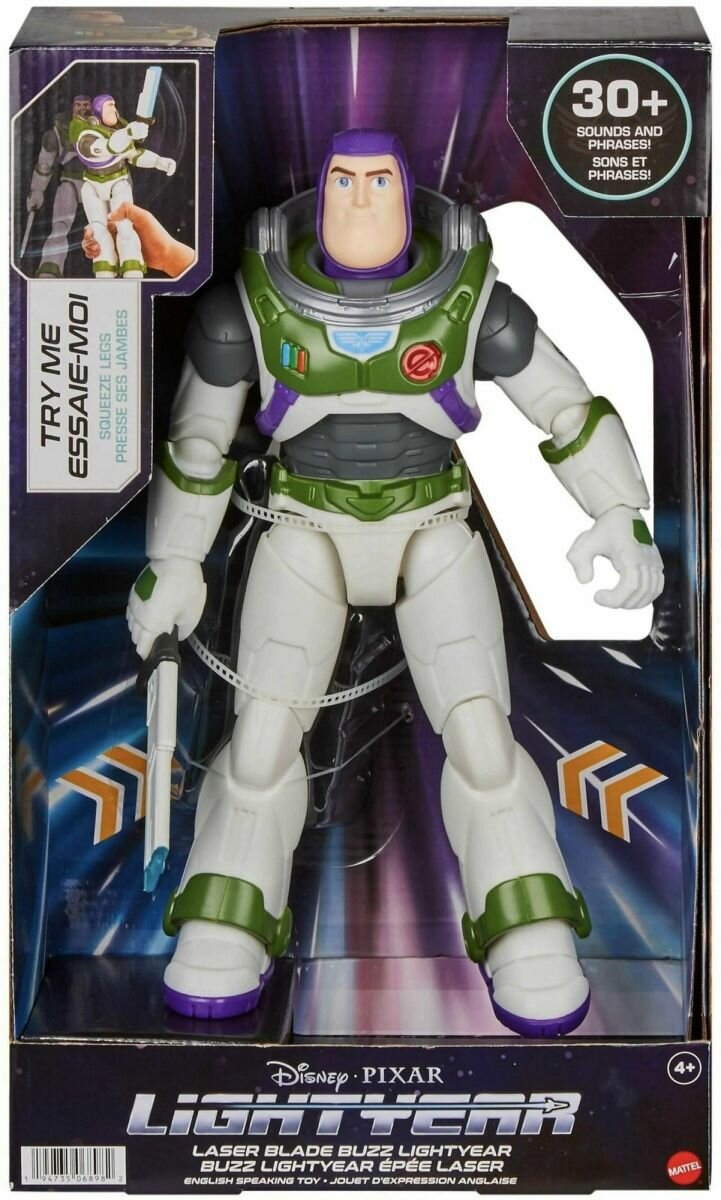 (с мечом) 30 см История игрушек (Toy Story) Buzz Lightyear Базз Лайтер (30 звуков и фраз) HHJ76