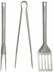 Икея / IKEA GRILLTIDER, GRILLTIDER, набор принадлежностей для барбекю, нержавеющая сталь, 3 предмета