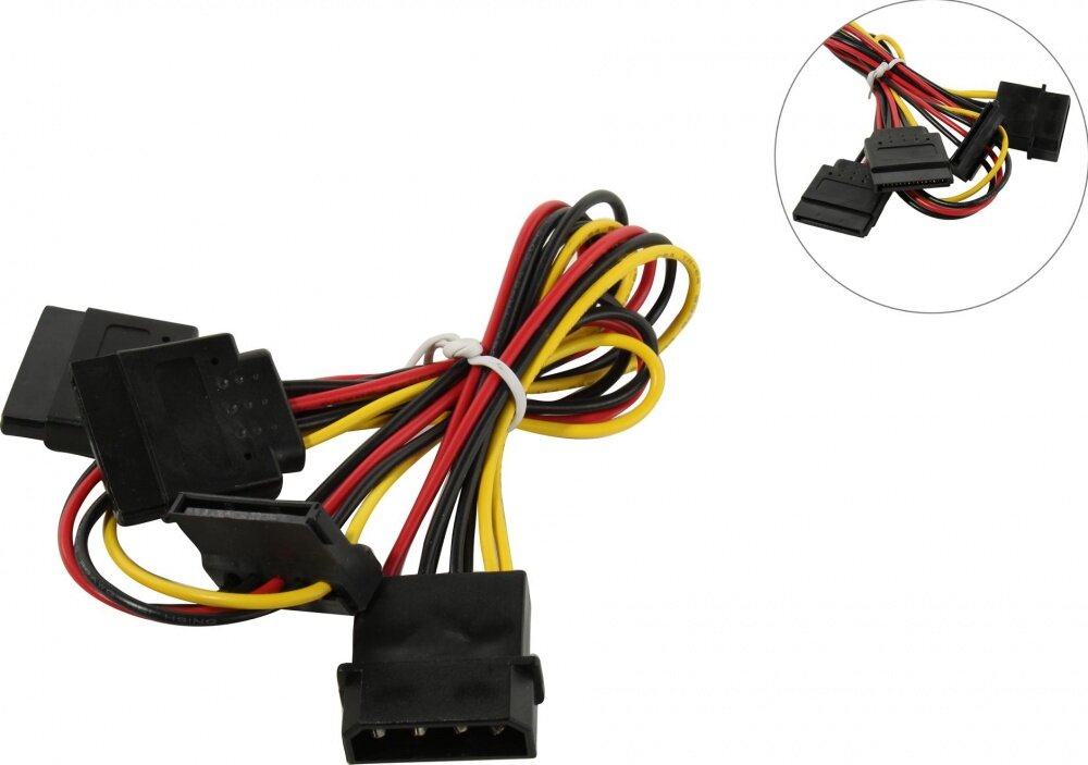 фото Переходник питания 1Molex - 3SATA