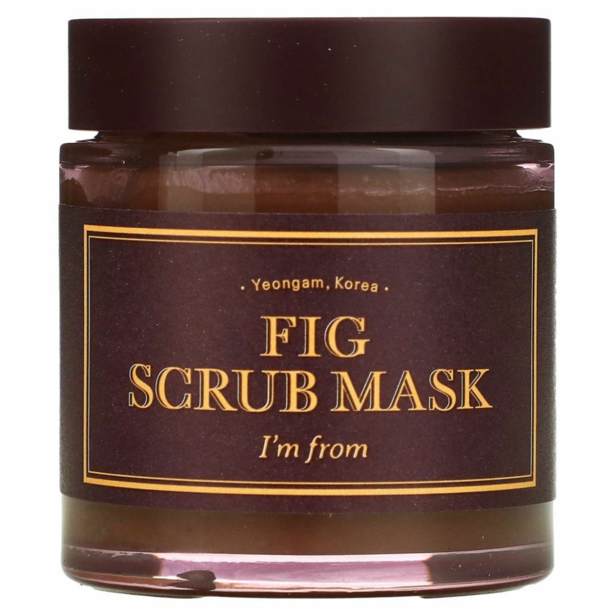 I'm From Энзимная очищающая скраб-маска для лица с инжиром и черным сахаром Fig Scrub Mask 120 мл.