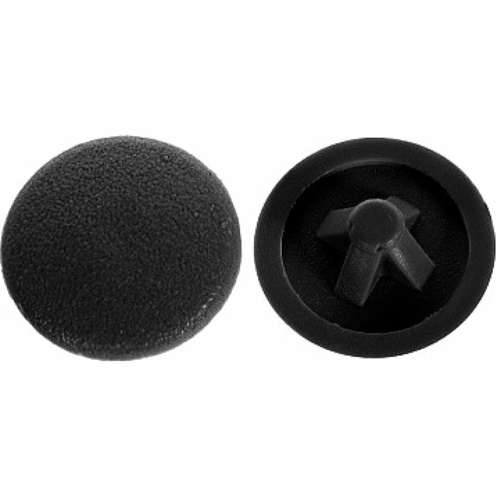 фото Tech-Krep Заглушка для шуруп-стяж. PZ 5 мм чёрная (50 шт) - пакет 106202