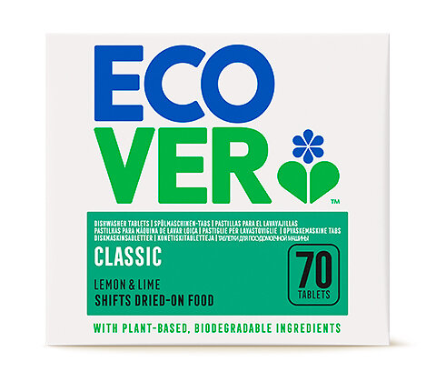 Экологические таблетки для посудомоечной машины Ecover 1400 гр. 70 шт.