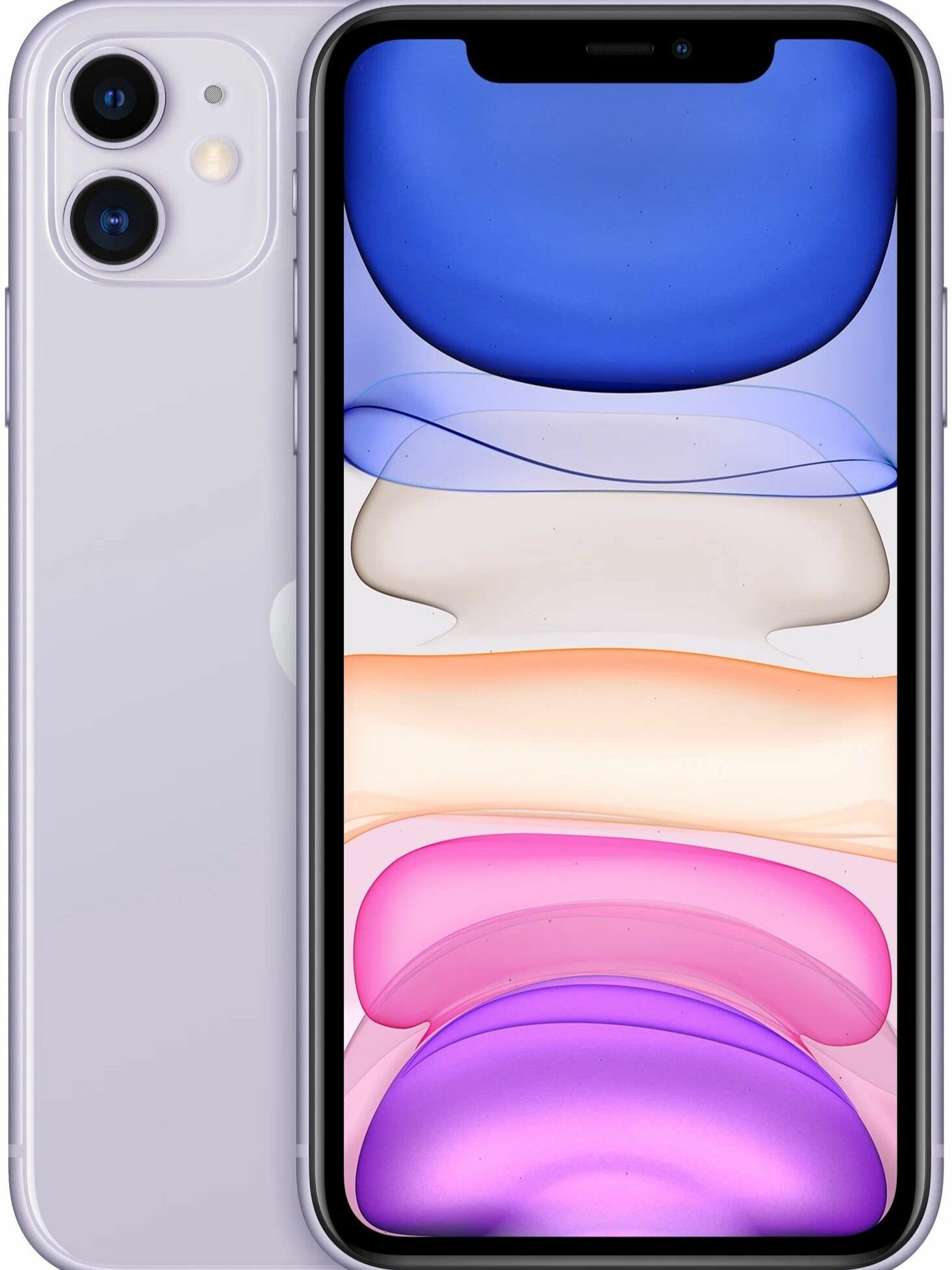 Смартфон Apple iPhone 11,128 ГБ, фиолетовый, A13, 6.1", 4 GB RAM