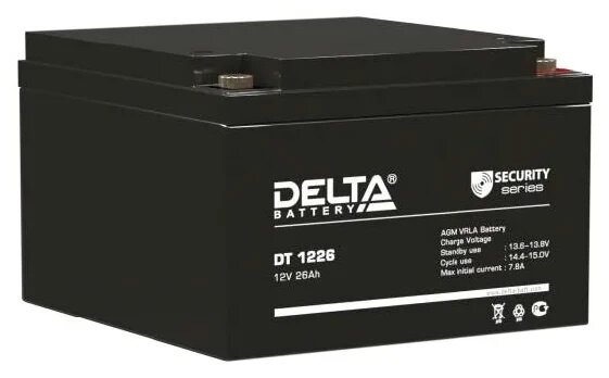 Аккумуляторная батарея DELTA Battery DT 1226 12В 26 А·ч