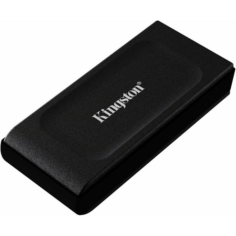 Накопитель SSD USB 3.2 1000GB Kingston XS1000, Type-C/A, Gen 2, R/W 1050/1000MB/s, 70x33x14mm, 29g., Black (SXS1000/1000G)