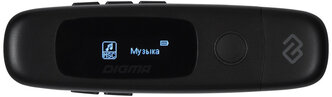 Плеер Flash Digma U4 8Gb черный/0.91/FM/microSDHC