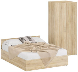 Кровать 1600 + Шкаф угловой Стандарт, цвет дуб сонома