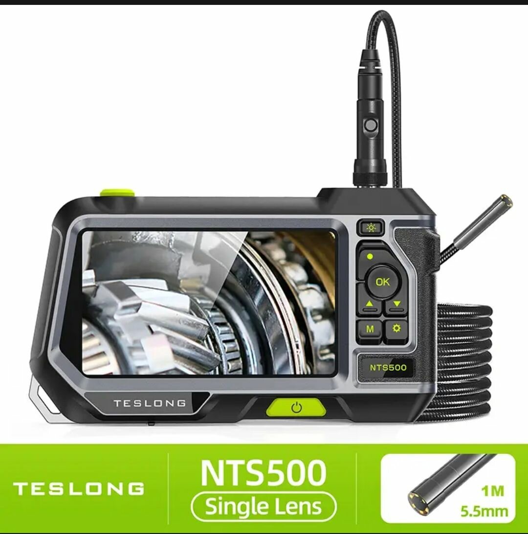 Teslong NTS500 5.5мм 1м эндоскоп с экраном