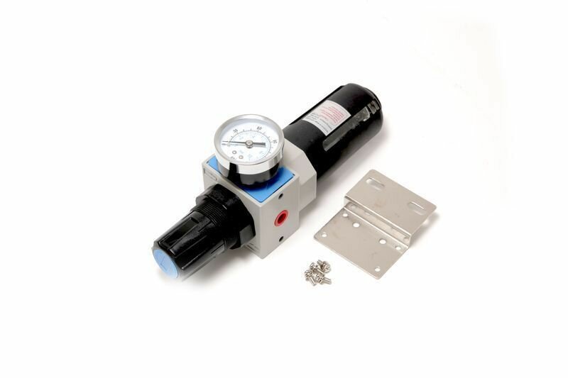 Фильтр-регулятор с индикатором давления для пневмосистем "Profi"3/8"(пропускная способность:1300 л/мин16bar температура воздуха: 5 до 605мк) Forsage F-EW4000-03