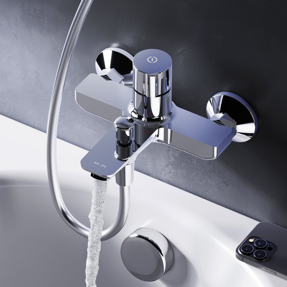 Смеситель для ванны AM.PM X-Joy F85A10500 - фото №2