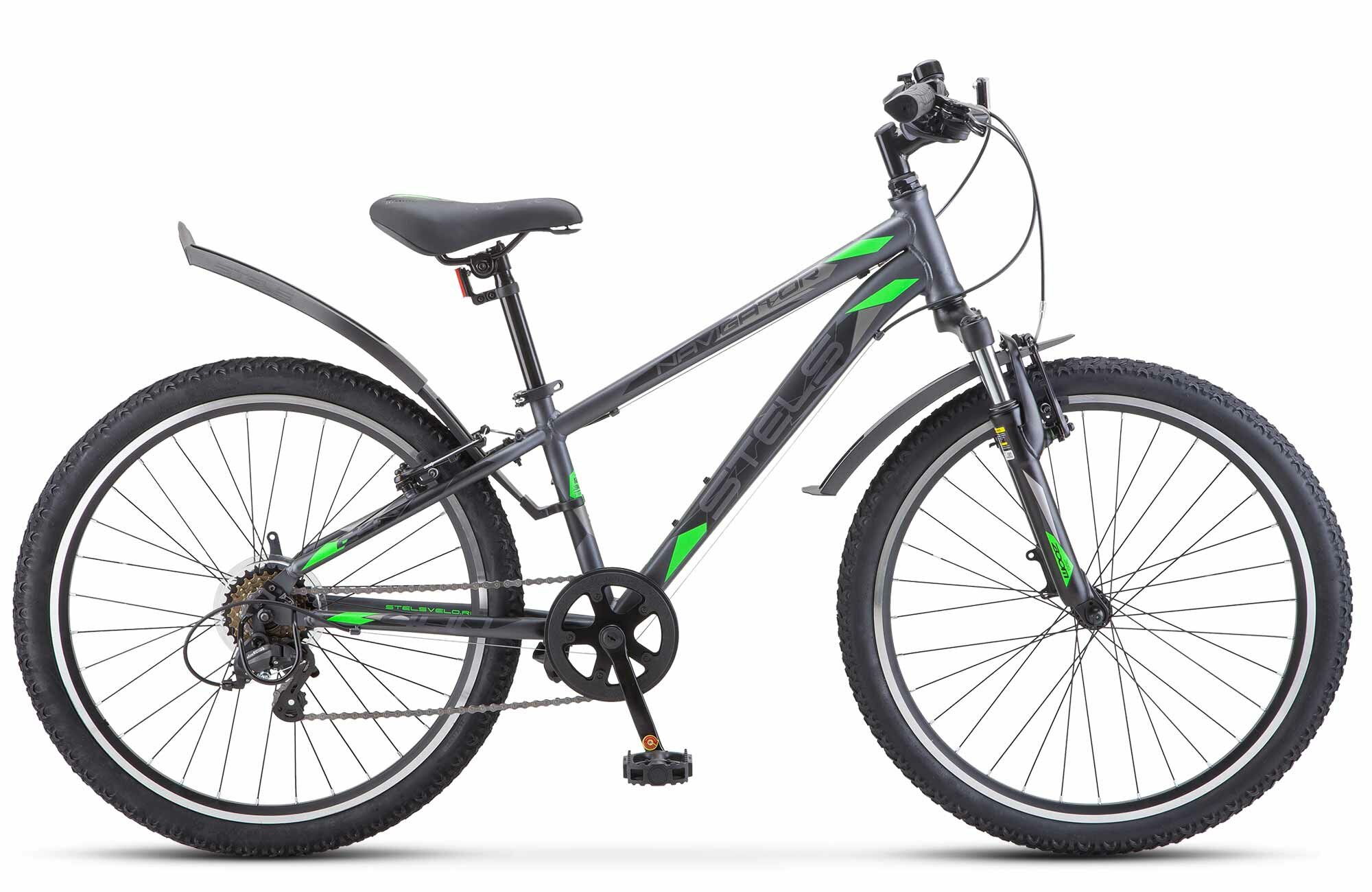 Велосипед подростковый 24" Stels Navigator 400 V F020 Серый/зеленый