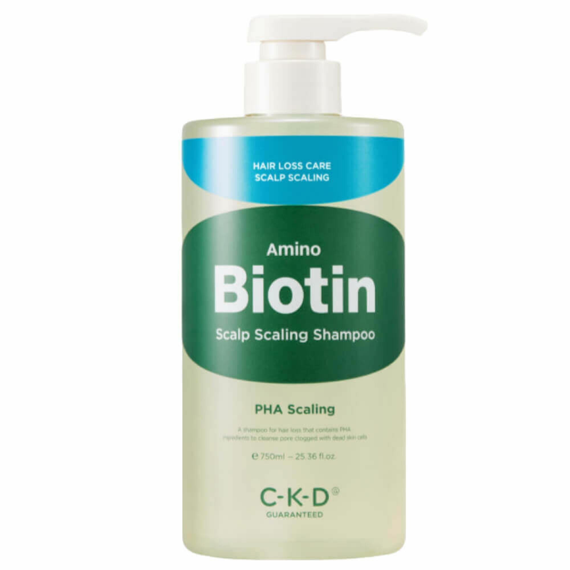 CKD Шампунь для глубокого очищения с биотином Amino Biotin Scalp Scaling Shampoo 750 мл.