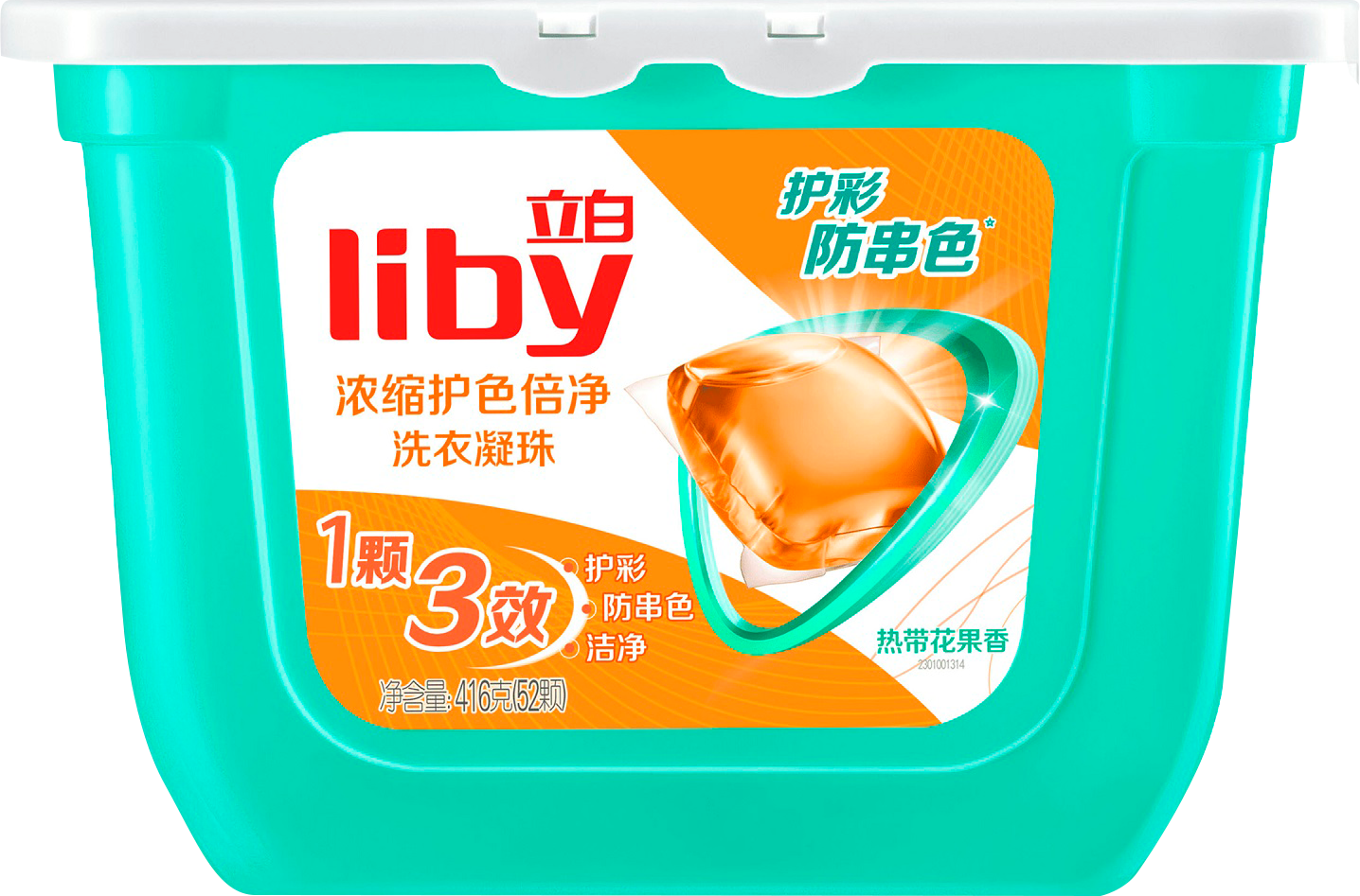 Капсулы для стирки цветного белья Liby Color 52шт 416г